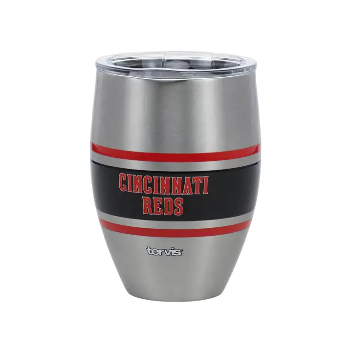 Gobelet en acier inoxydable Cincinnati Reds 355 ml à rayures