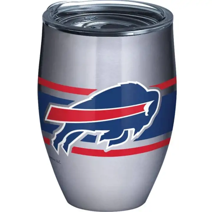 Gobelet en acier inoxydable à rayures Buffalo Bills 12oz