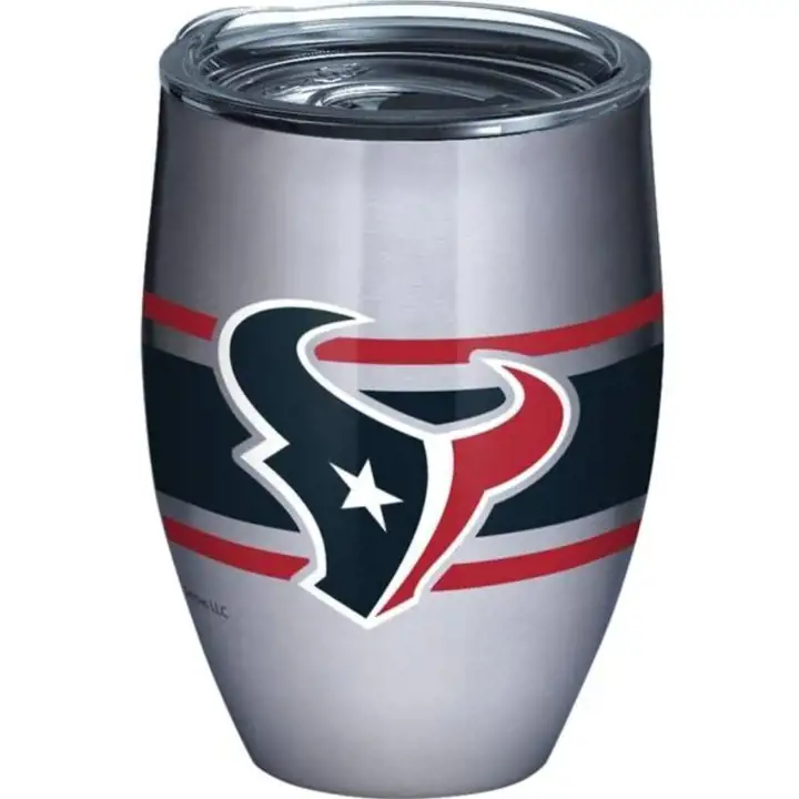 Gobelet isotherme Houston Texans à rayures en acier inoxydable de 355 ml