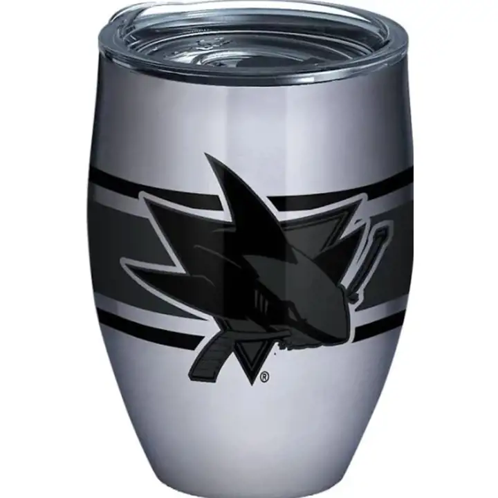 San Jose Sharks – Gobelet rayé 35 cl en acier inoxydable