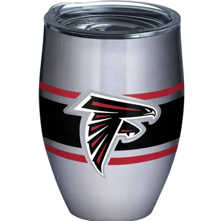 Gobelet en acier inoxydable Atlanta Falcons 12 oz à rayures