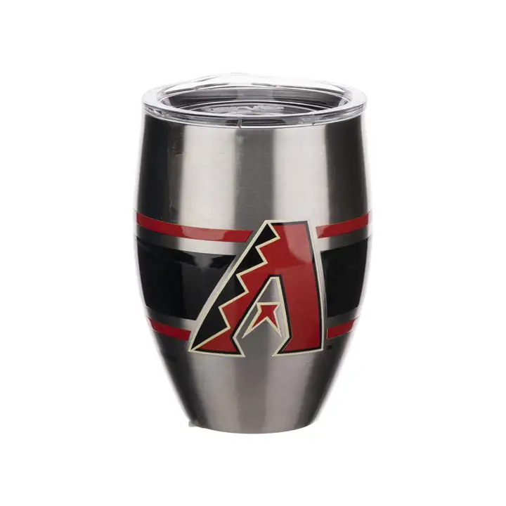 Arizona Diamondbacks Acier inoxydable rayé 12 oz
