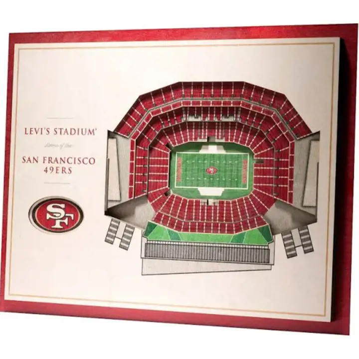San Francisco 49ers Décor mural StadiumView 5 couches