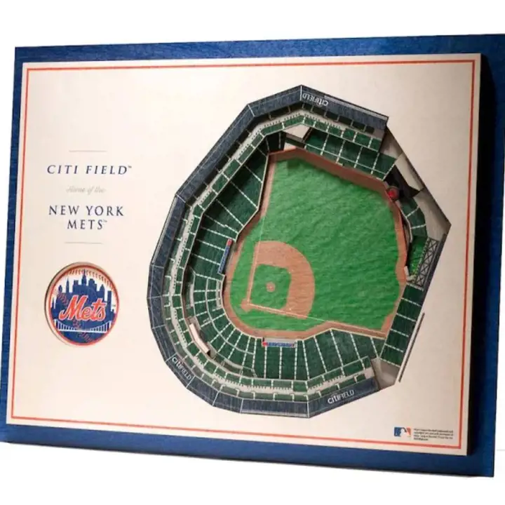 Décoration murale 3D 5 couches New York Mets StadiumView