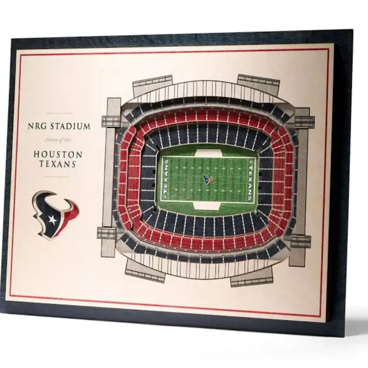 Houston Texans Tableau 3D "StadiumView" 5 couches