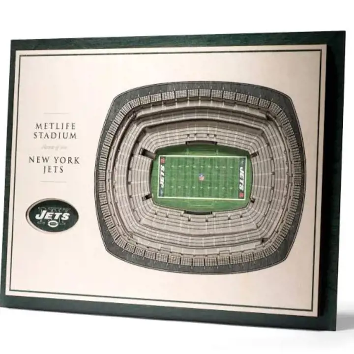 Décoration murale New York Jets 5 couches StadiumView