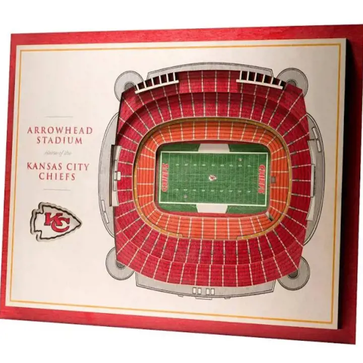 Kansas City Chiefs 5-Layer StadiumView WallArt