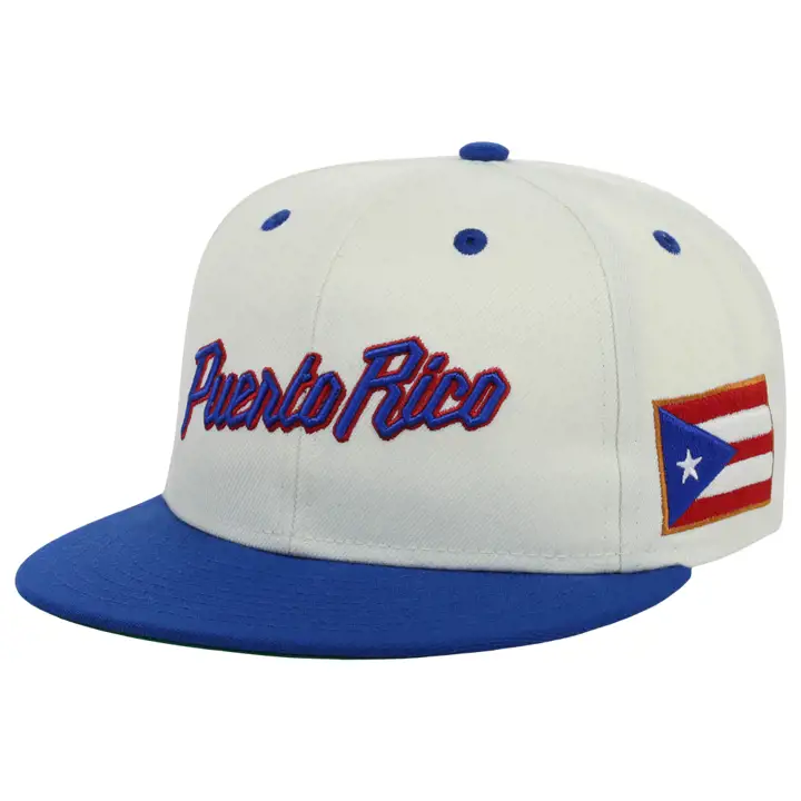 Casquette Snapback Logo Drapeau Porto Rico arg/ble roi