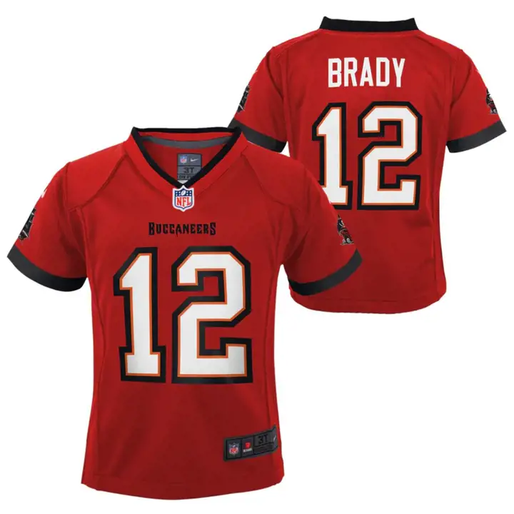 TAMPA BAY BUCCANEERS NFL MAILLOT ENFANT RÉPLIQUE AUS TOM BRADY rouge