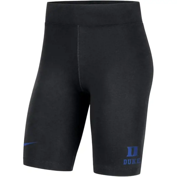 Short de cyclisme essentiel Duke Blue Devils NCAA pour femme, noir
