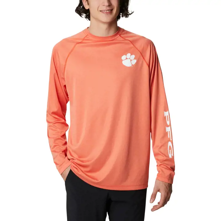 T-shirt à manches longues Clemson Tigers NCAA CLG Terminal Tackle ORG