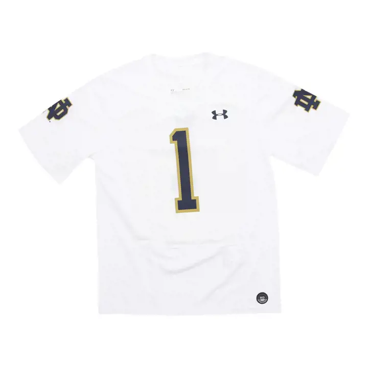 Maillot de football Notre Dame blanc
