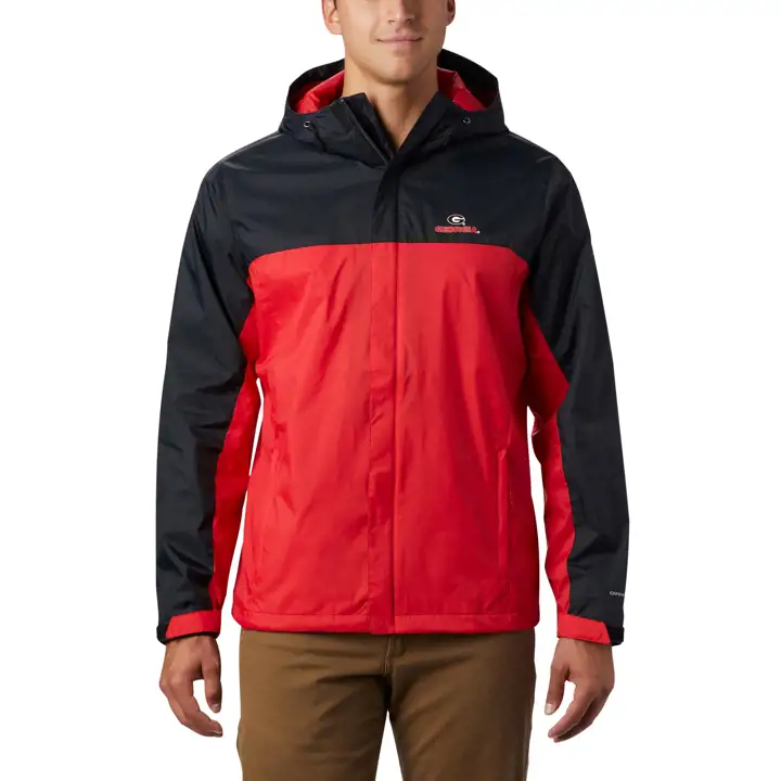 Veste tempête Georgia Bulldogs CLG Glennaker pour homme ROUGE