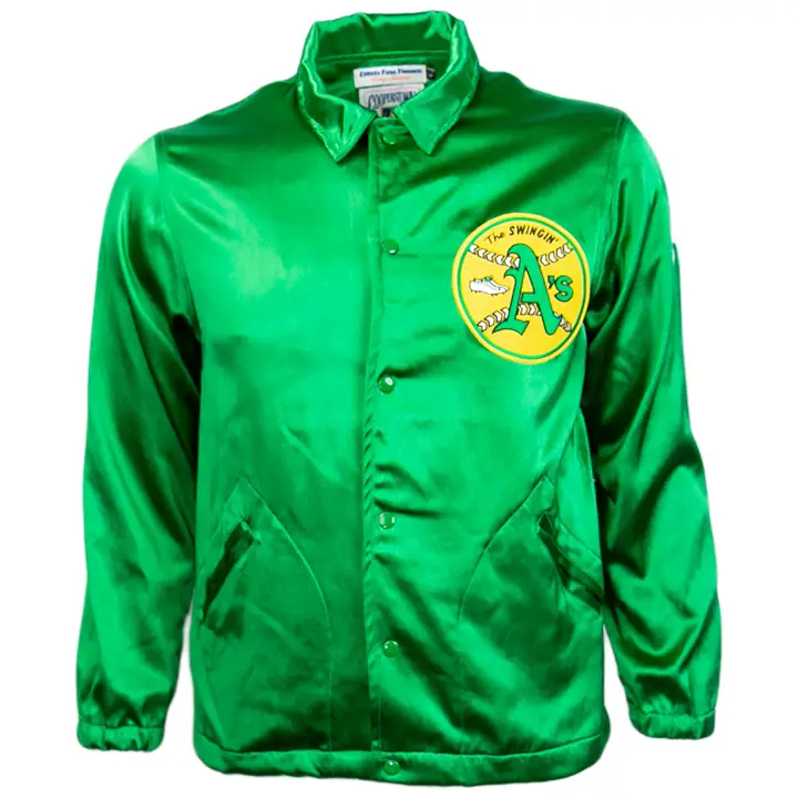 Coupe-vent satiné des Athletics d'Oakland 1971