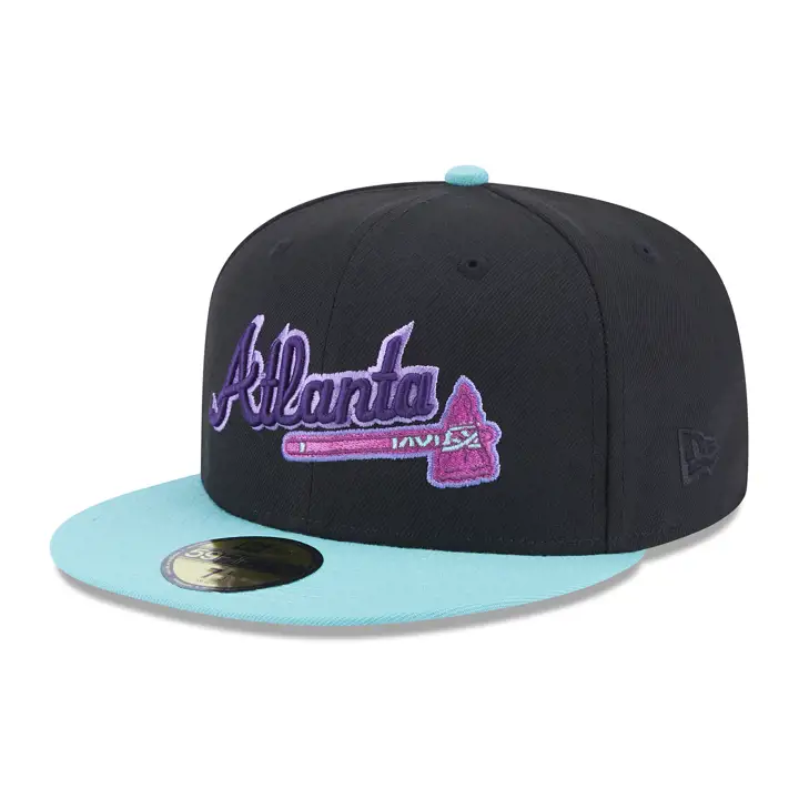 Atlanta Braves MLB Cosmic Dust 59FIFTY NOI/VER/VIO