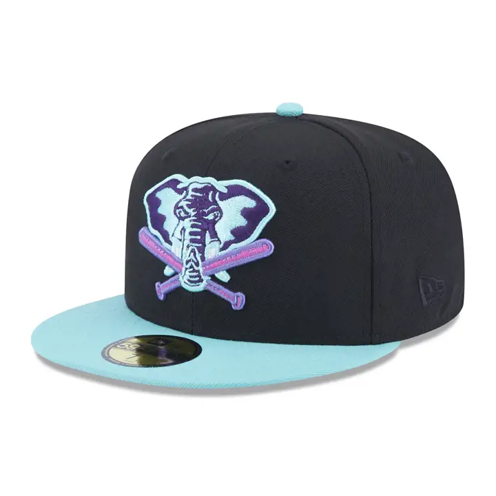 Casquette Oakland Athletics MLB Cosmic Dust 59FIFTY BLK/LGRN/PUR