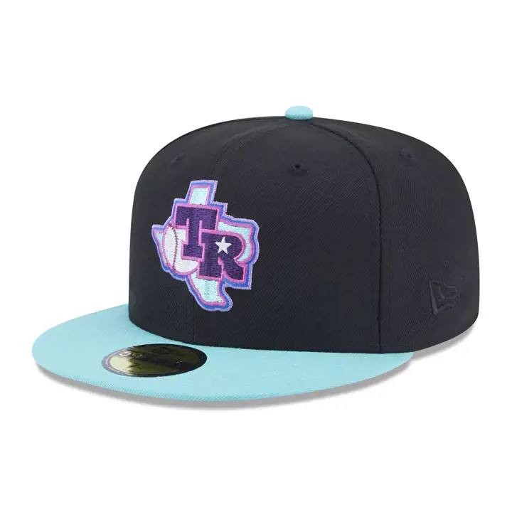 Casquette Texas Rangers MLB Cosmic Dust 59FIFTY NOIR/VRT Foncé/VIOLET