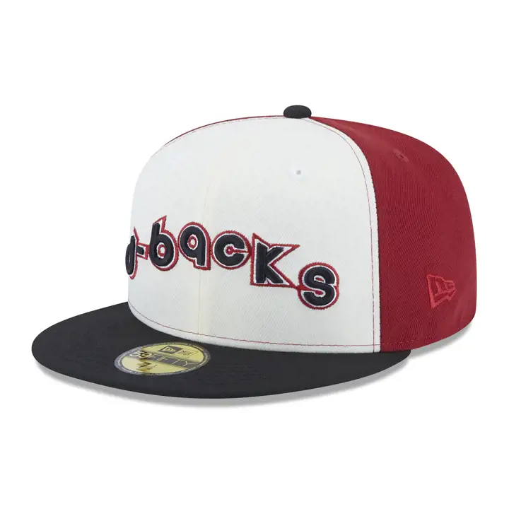 Casquette 59FIFTY Arizona Diamondbacks MLB Retro Star Wordmark ROUGE/NOIR