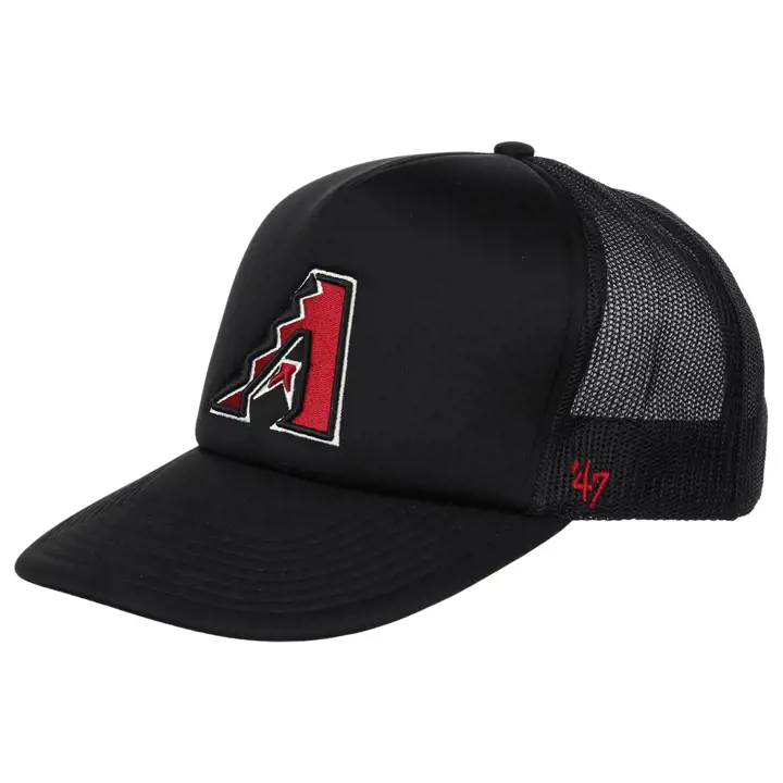 Casquette trucker en mousse MLB Arizona Diamondbacks noire/noire/noire