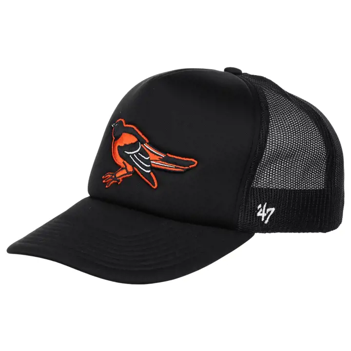 Casquette Trucker en mousse MLB Baltimore Orioles blk/blk/blk