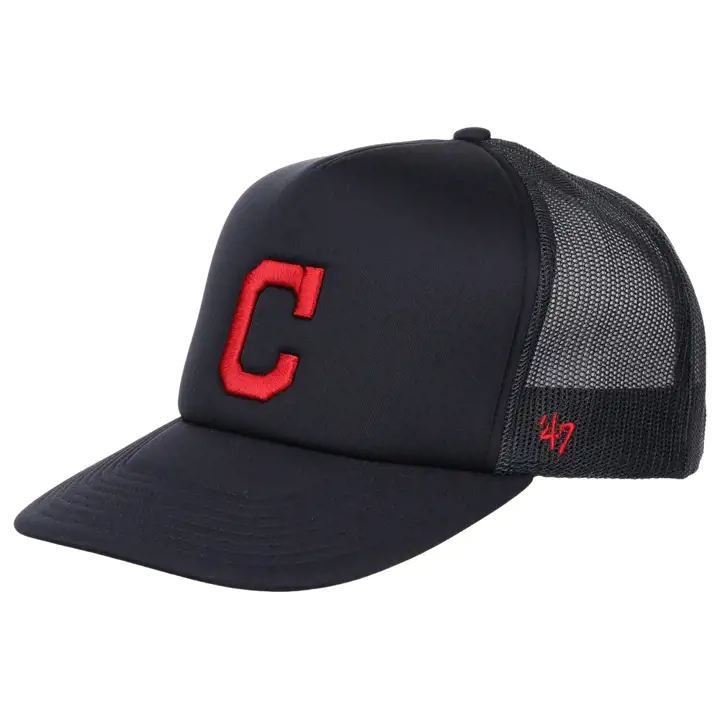 Casquette de camionneur en mousse MLB Cleveland Guardians bleu marine/bleu marine/bleu marine