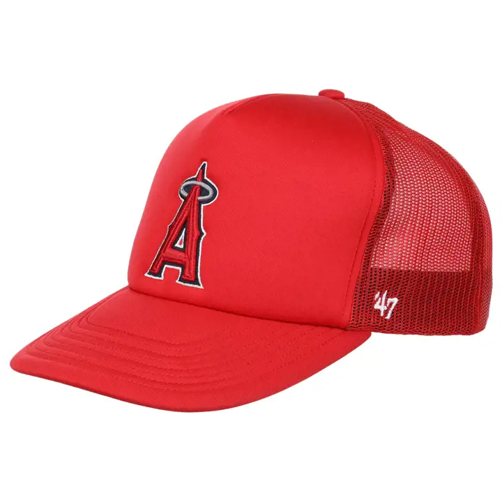 Casquette trucker en mousse Los Angeles Angels MLB rouge/rouge/rouge
