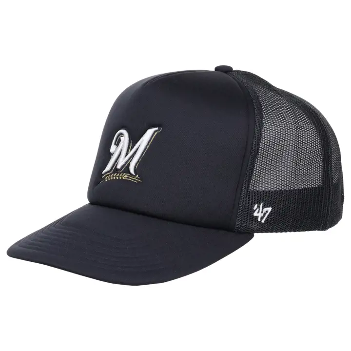 Casquette Trucker MLB Milwaukee Brewers mousse marine/marine/marine