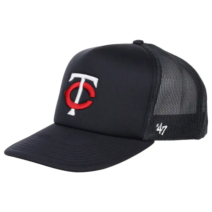 Casquette de camionneur Minnesota Twins MLB en mousse bleu marine/bleu marine/bleu marine