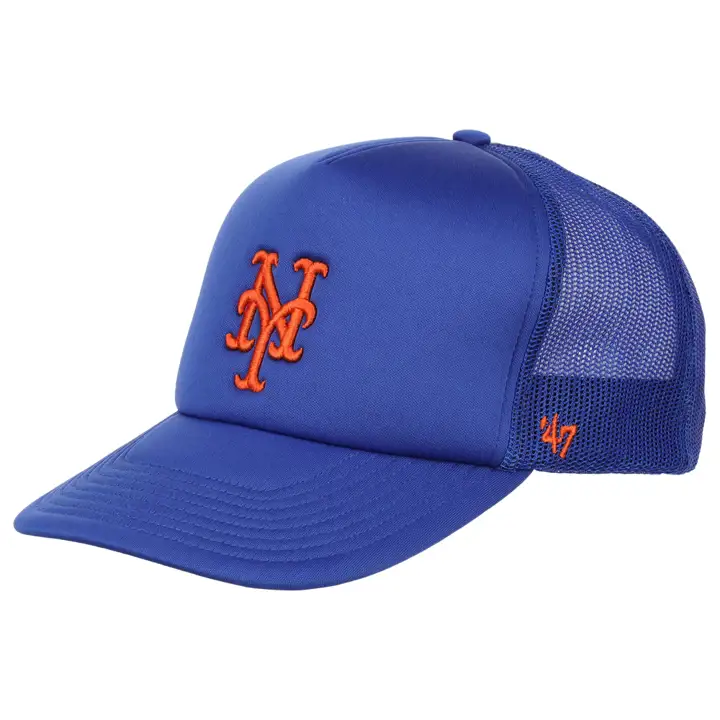 New York Mets MLB Casquette Trucker en mousse bleu/bleu/bleu
