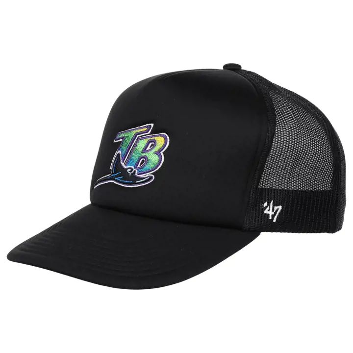 Tampa Bay Rays Casquette trucker en mousse MLB noir/noir/noir