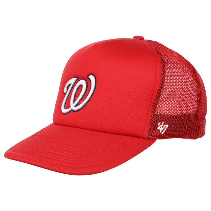 Casquette trucker en mousse Washington Nationals MLB rouge/rouge/rouge