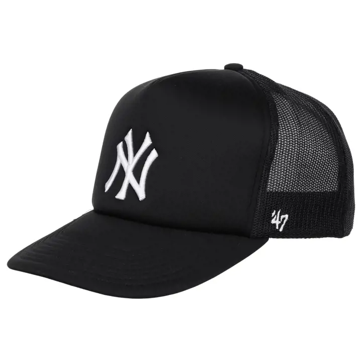 Casquette de baseball New York Yankees MLB Foam Shot Trucker blk/blk/blk