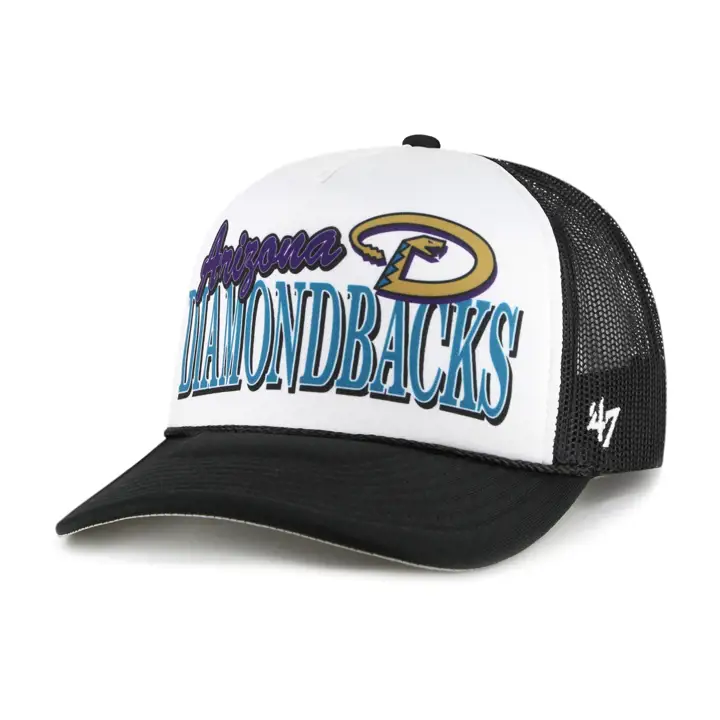 Arizona Diamondbacks MLB Casquette Trucker en mousse Creedence noir/blanc/noir