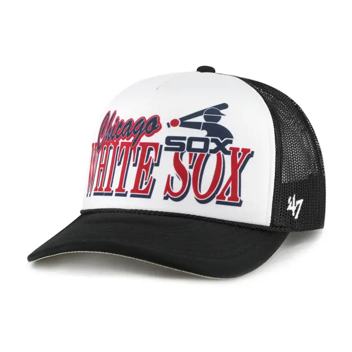Casquette Trucker en mousse MLB Chicago White Sox Creedence noir/blanc/noir