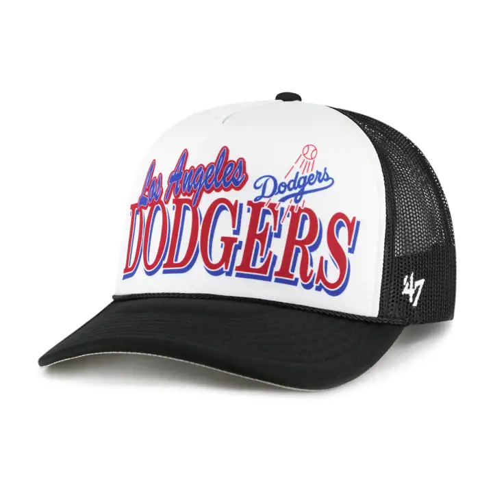 Casquette Trucker en Mousse Creedence MLB Los Angeles Dodgers noir/blanc/noir