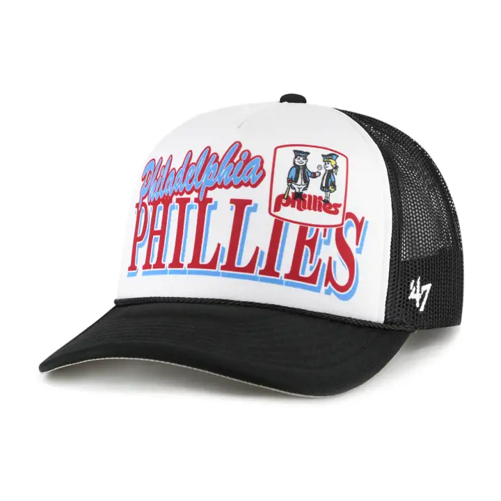 Casquette camionneur en mousse Creedence Philadelphia Phillies MLB noir/blanc/noir