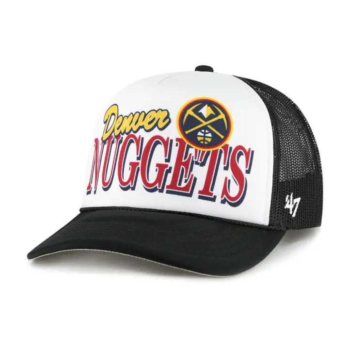 Denver Nuggets NBA Casquette trucker en mousse Creedence noir/blanc/noir