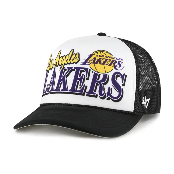 Casquette filet Los Angeles Lakers NBA Creedence noire/blanche/noire
