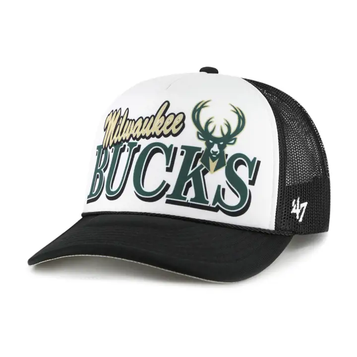 Casquette filet Milwaukee Bucks NBA Creedence blk/wht/blk