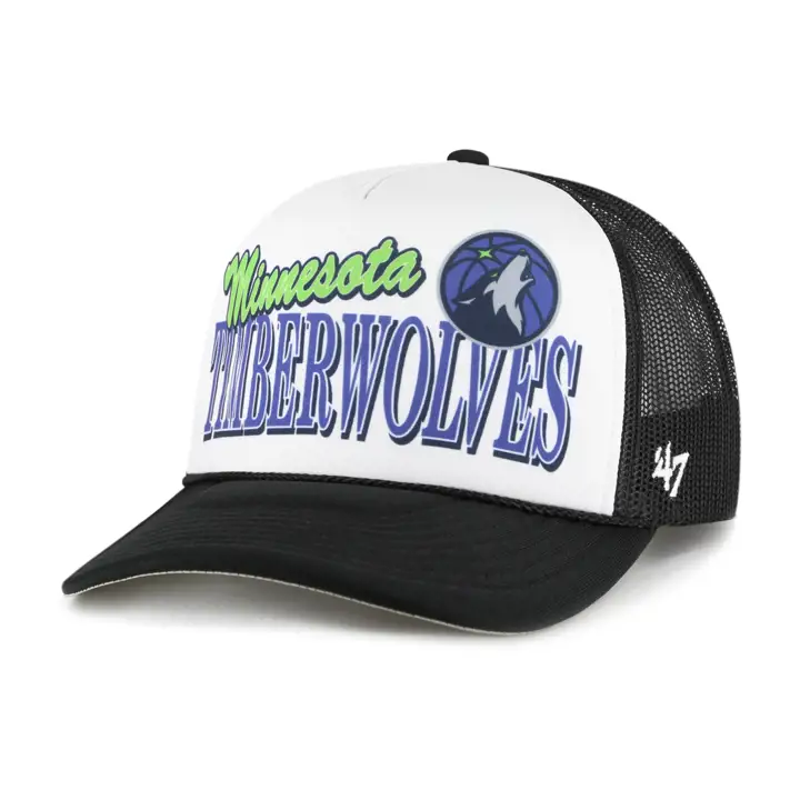 Casquette trucker en mousse Minnesota Timberwolves NBA Creedence noir/blanc/n
