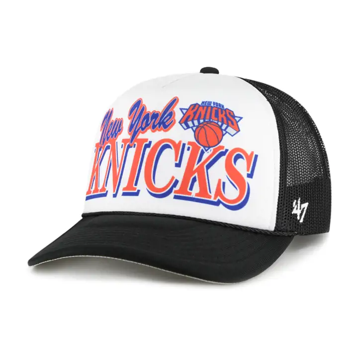Casquette trucker en mousse Creedence NBA New York Knicks noire/blanche/noire