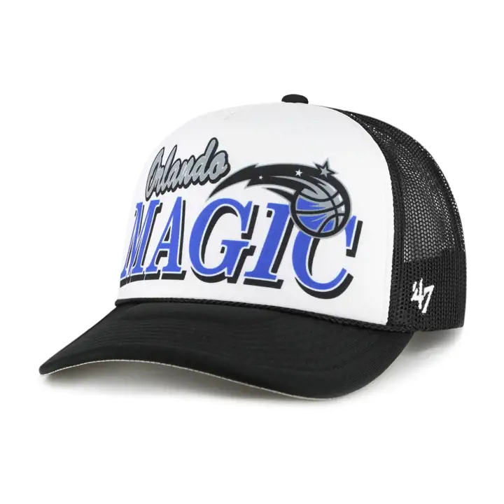 Orlando Magic NBA Casquette trucker en mousse Creedence noir/blanc/noir