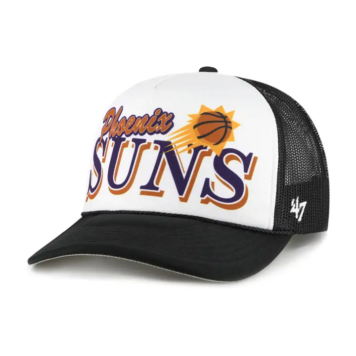 Casquette de camionneur en mousse Phoenix Suns NBA Creedence noir/blanc/noir