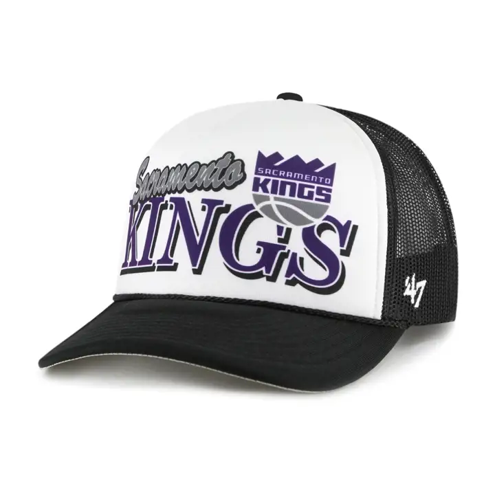 Sacramento Kings NBA casquette trucker en mousse Creedence noir/blanc/noir