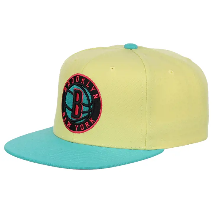 Brooklyn Nets NBA Ice Tea Lemonade Casquette snapback jaune/bleu sarcelle/rose
