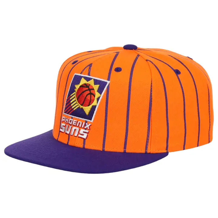 Phoenix Suns NBA 2 Tone Pinstripe Snapback org/vio/vert