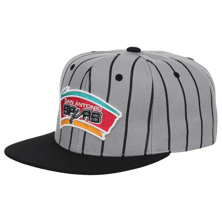 Casquette snapback 2 tons rayée San Antonio Spurs NBA gris/noir/vert