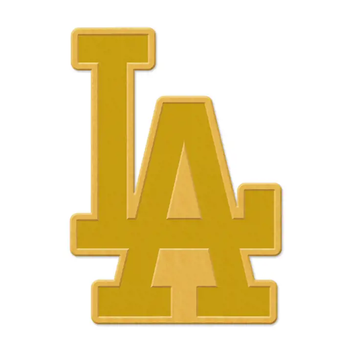 Épingle avec logo doré des Dodgers de Los Angeles