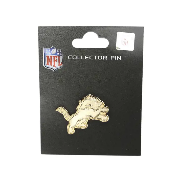 Épingle à revers logo doré des Detroit Lions