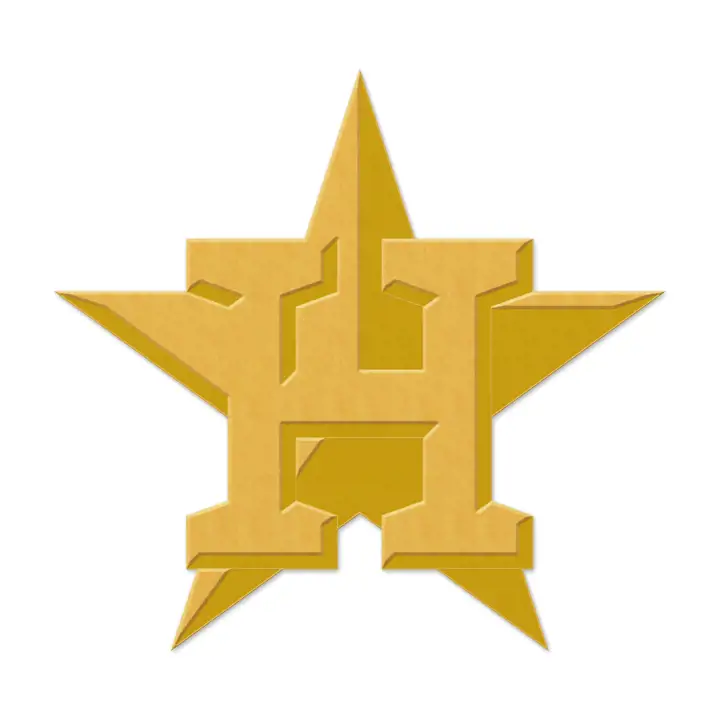 Épingle dorée du logo des Houston Astros